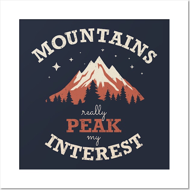 Mountains Peak my Interest Wall Art by Zachterrelldraws